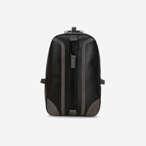 Gernie NYC LUXURY PREMIUM ITALIAN LEATHER BACKPACK 18'S WITH SUEDE TRIM NWT$315